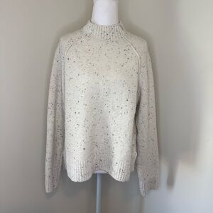 Jessica Simpson Cream Speckled Turtleneck Sweater